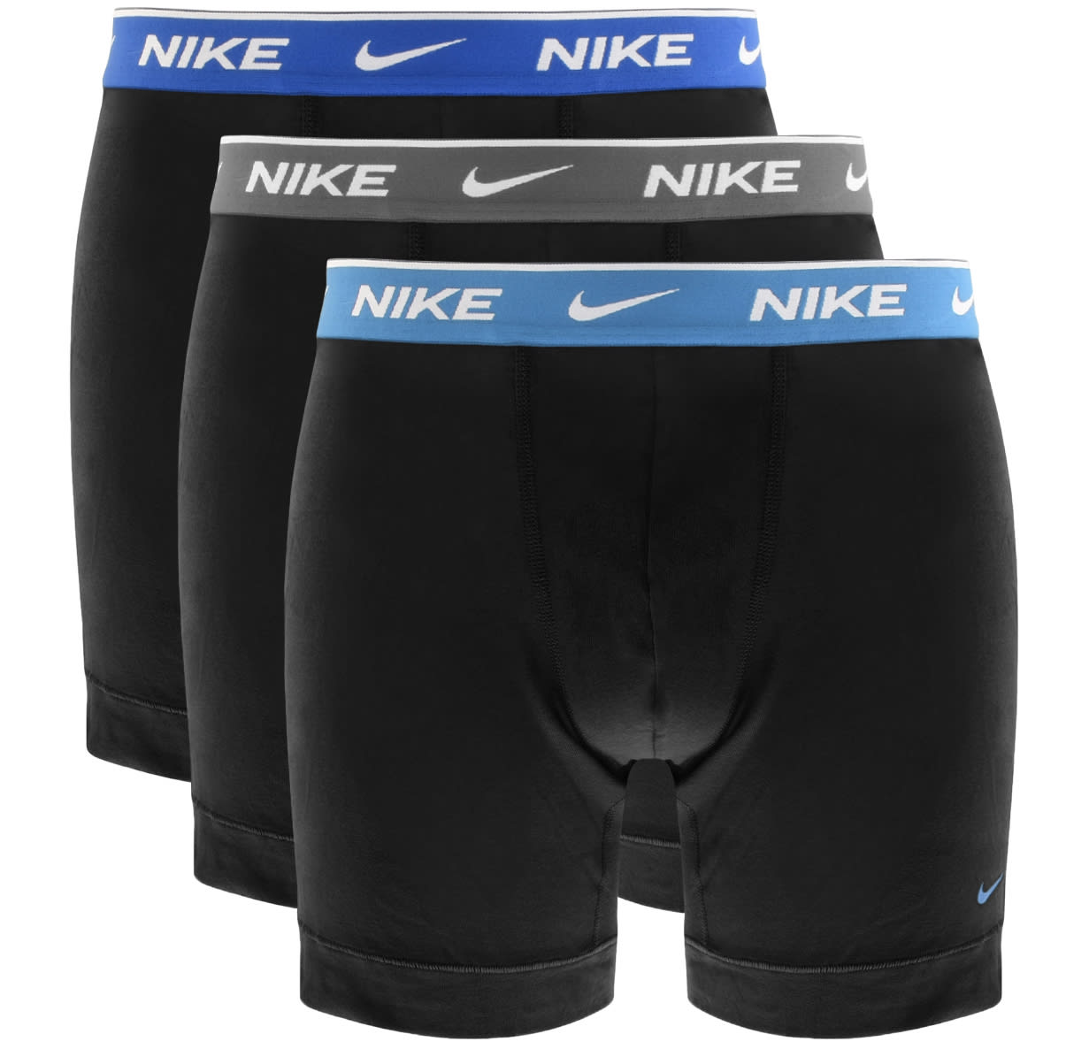 Alternative Image for ProductNike Logo 3 Pack Boxer Shorts Black1